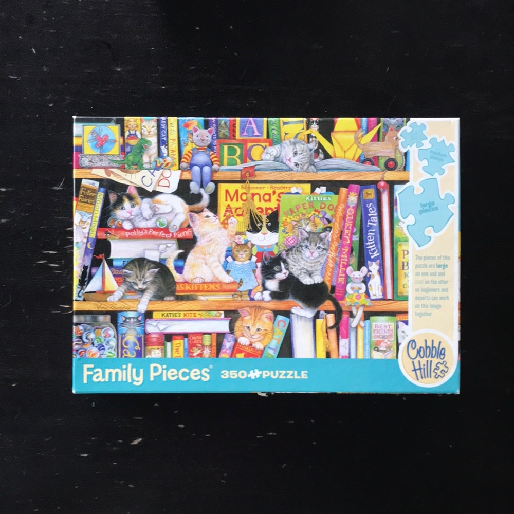 Cobble Hill "Storytime Kittens" Family 350-Piece Puzzle